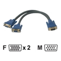 C2G, Ultima HD15 Male to Dual HD15 Female SXGA Monitor Y-Cable
