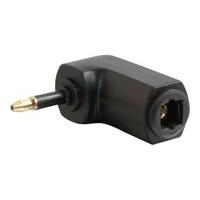 c2g velocity right angle adapter toslink to mini plug