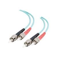 c2g st st 10gb 50125 om3 duplex multimode pvc fiber optic cable lszh n ...