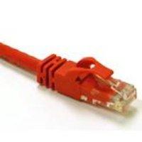 c2g cat6 snagless crossover utp patch cable red 1m