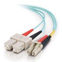 C2G LC-SC 10Gb 50/125 OM3 Duplex Multimode PVC Fiber Optic Cable (LSZH) - Network cable - LC multi-mode (M) - SC multi-mode (M) - 10 m - fibre optic -