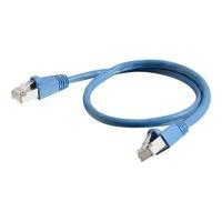 C2G - Patch cable ( DTE ) - RJ-45 (M) - RJ-45 (M) - 3 m - screened shielded twisted pair (SSTP) - CAT 6a - snagless - blue