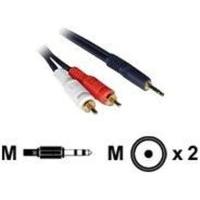 c2g velocity 35mm stereo male to dual rca male y cable 3m