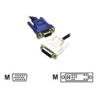 c2g dvi a male to hd15 vga male analogue video cable 5m