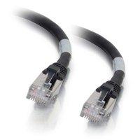 C2G Cbl/0.3m CAT6A Shielded PatchCable Black