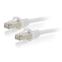 C2G Cbl/0.5m CAT6A Shielded PatchCable White