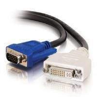 C2G 2m DVI-A Female to HD15 VGA Male Analogue Extension Cable