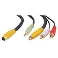 c2g 5m value series s video audio to 3 rca type adapter cable