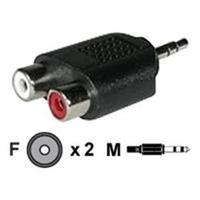 c2g 35mm stereo male to dual rca female audio adapter