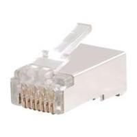 C2G RJ45 Shielded Cat5 Modular Plug for Round Solid Cable - 100p