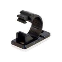 C2G 17mm 50 Pack Adhesive Clamps (Black)