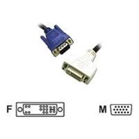 c2g 5m dvi a female to hd15 vga male analogue video extension cable
