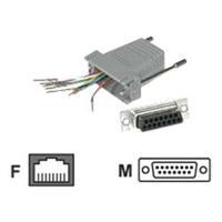 C2G RJ45 to DB15 Male Modular Adapter