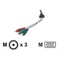 C2G 1m Ultima? HD15 Male to RCA HDTV Component Video Breakout Cable