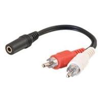 C2G .15m Value Series? One 3.5mm Stereo Female To Two RCA Stereo Male Y-Cable