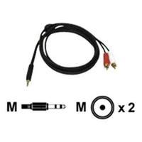 c2g value series one 35mm stereo male to two rca stereo male y cable 2 ...