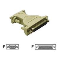 c2g db9 female to db25 female null modem adapter