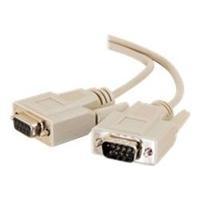 c2g 2m db9 mf extension cable beige