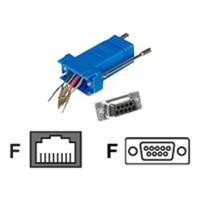 C2G RJ45 to DB9 Female Modular Adapter - Blue