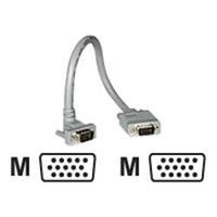 C2G 7m Premium Shielded HD15 SXGA M/M Monitor Cable with 90° Up Angled Male Connector