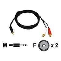 C2G 2m Value Series? One 3.5mm Stereo Male To Two RCA Stereo Female Y-Cable