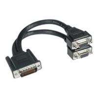 c2g one lfh 59 dms 59 male to two hd15 vga female cable 22cm