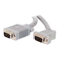 C2G 2m Premium Shielded HD15 SXGA M/M Monitor Cable with 45° Angled Male Connector