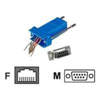 C2G RJ45 to DB9 Male Modular Adapter - Blue