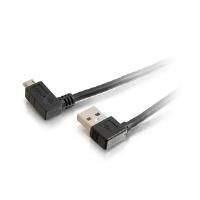 C2g (1m) Usb 2.0 Type A Right Angle (male) To Type Micro-b Right Angle (male) Cable