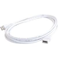 C2G 2m USB 2.0 A Male to A Female Extension Cable - White (81571)