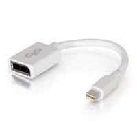 c2g 15cm mini displayport male to displayport female adaptor cable whi ...