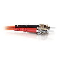 C2G 10m ST-ST 62.5/125 OM1 Duplex Multimode PVC Fibre Optic Cable (LSZH) - Orange