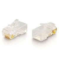 c2g 88124 rj45 cat5e modular plug with load bar for round solidstrande ...