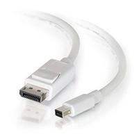 C2G 2m Mini DisplayPort to DisplayPort Adapter Cable M/M - White