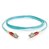 C2G 10m LC-LC 10Gb 50/125 OM3 Duplex Multimode PVC Fibre Optic Cable (LSZH) - Aqua