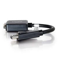 C2G 20cm DisplayPort Male to Single Link DVI-D Female Adapter Converter - Black