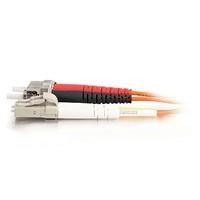 C2G 20m LC-ST 50/125 OM2 Duplex Multimode PVC Fibre Optic Cable (LSZH) - Orange