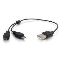C2g (25cm) Dual Micro Usb Charging Cable