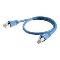 C2G 0.5m Cat6a Shielded Patch - Blue