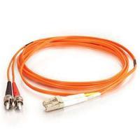 C2G 20m LC-ST 50/125 OM2 Duplex Multimode PVC Fibre Optic Cable (LSZH) - Orange