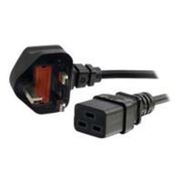 C2G 2m UK 17AWG 250V 16 Amp Power Cord BS 1363 to IEC 60320 C19