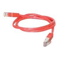 c2g 10m cat5e non booted shielded stp network patch cable red