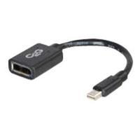 C2G 15cm Mini DisplayPort Male to DisplayPort Female Adapter Cable - Black
