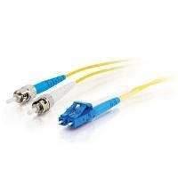 C2g 15m Lc/st Duplex 9/125 Single-mode Fibre Patch Cable (lszh)