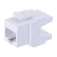 C2G 180° Cat6 RJ45 UTP Keystone Jack - White