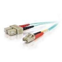 C2G 2m 10 Gb LC/SC Duplex 50/125 Multimode Fibre Patch Cable