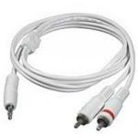 C2G 5m 3.5mm Male to 2 RCA-Type Male Audio Y-Cable - iPod (White)