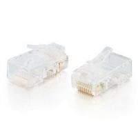 C2G RJ45 CAT5e 8x8 Modular Plugs for Flat Stranded Cable (25 Pack)
