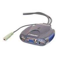 C2G TruLink® 2-Port VGA and USB Micro KVM with Audio
