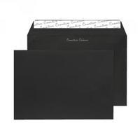C5 Wallet Envelope Peel and Seal 120gsm Jet Black Black 93027 Pack of